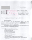 Demande d'un avis technique d'importation